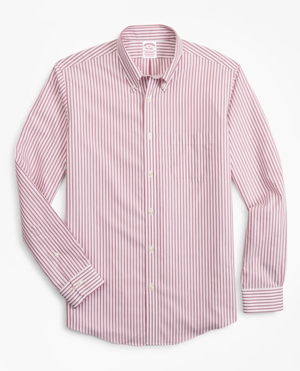 Stretch Madison Relaxed-Fit Sport Shirt, Non-Iron Candy Stripe, image 1