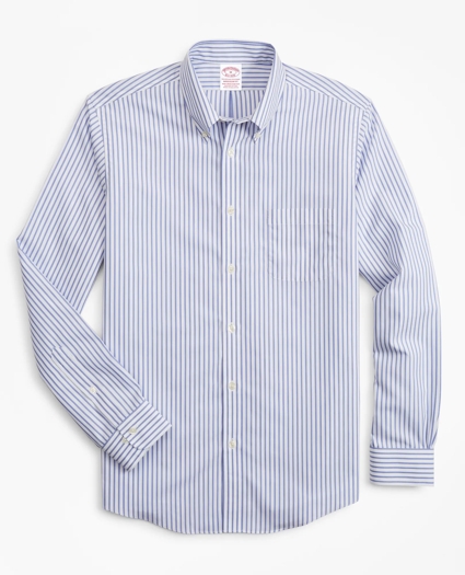 Stretch Madison Relaxed-Fit Sport Shirt, Non-Iron Candy Stripe, image 1