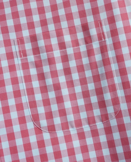 Stretch Madison Relaxed-Fit Sport Shirt, Non-Iron Gingham, image 3