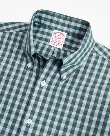 Stretch Madison Relaxed-Fit Sport Shirt, Non-Iron Gingham, image 2