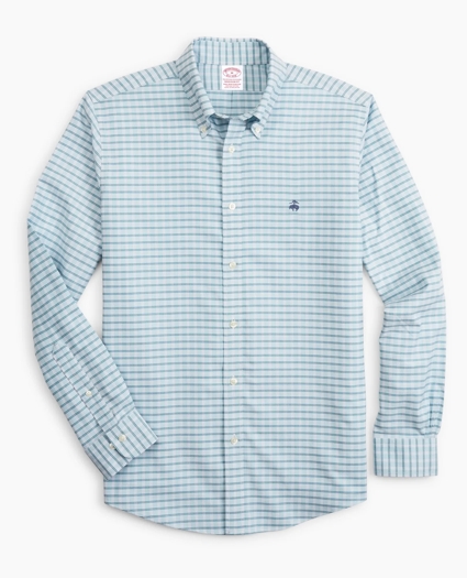 Stretch Madison Relaxed-Fit Sport Shirt, Non-Iron Check, image 1