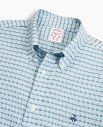 Stretch Madison Relaxed-Fit Sport Shirt, Non-Iron Check, image 2