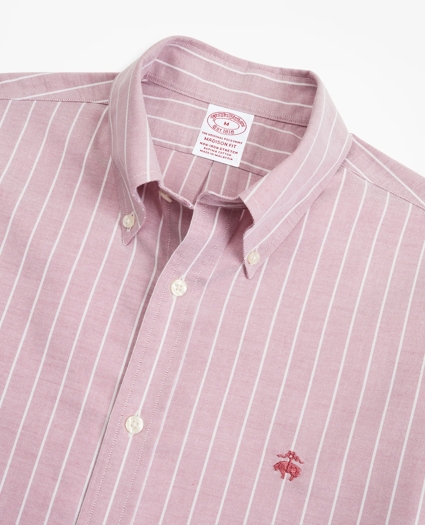 Stretch Madison Relaxed-Fit Sport Shirt, Non-Iron Stripe, image 2