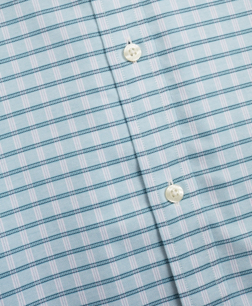 Stretch Milano Slim-Fit Sport Shirt, Non-Iron Check, image 3