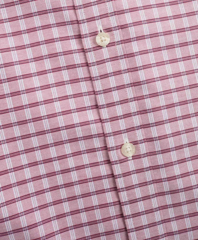 Stretch Milano Slim-Fit Sport Shirt, Non-Iron Check, image 3