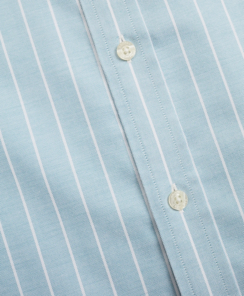 Stretch Milano Slim-Fit Sport Shirt, Non-Iron Stripe, image 3