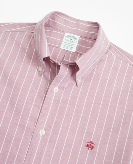 Stretch Milano Slim-Fit Sport Shirt, Non-Iron Stripe, image 2