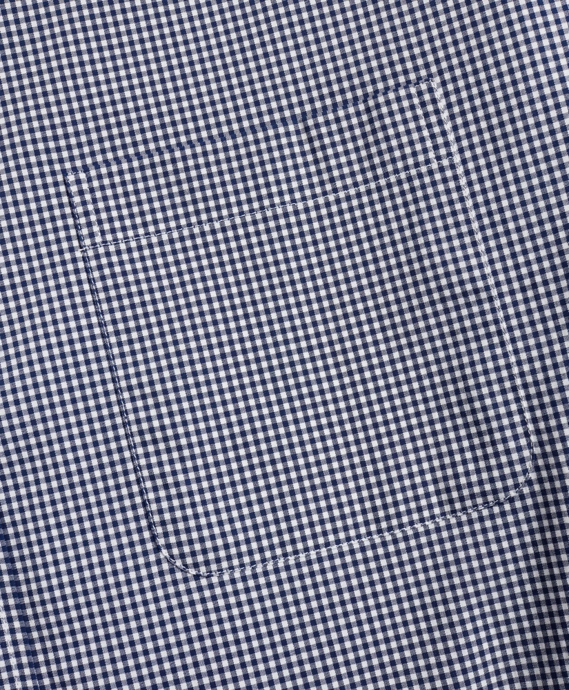 Madison Relaxed-Fit Sport Shirt, Brooks Brothers Stretch Performance Series with COOLMAX®, Gingham, image 3