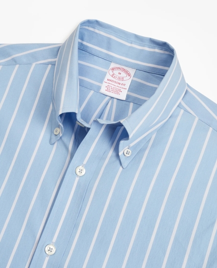 Madison Relaxed-Fit Sport Shirt, Brooks Brothers Stretch Performance Series with COOLMAX®, Ground Stripe, image 2