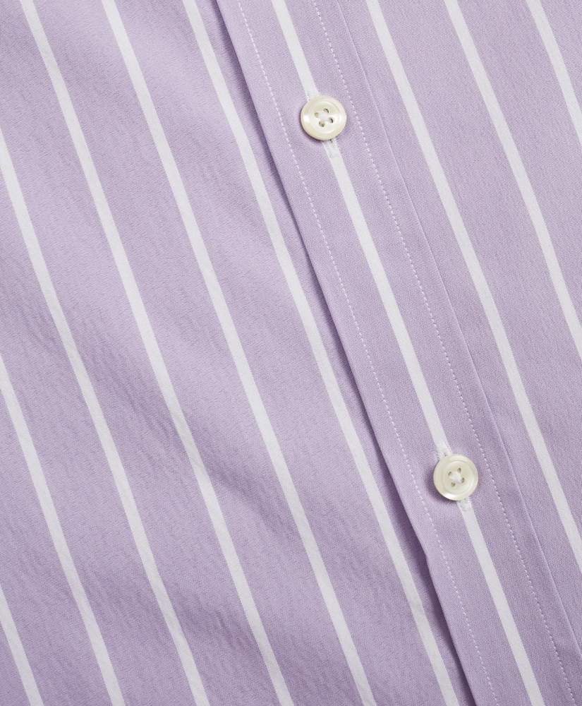 Milano Slim-Fit Sport Shirt, Brooks Brothers Stretch Performance Series with COOLMAX®, Ground Stripe, image 3