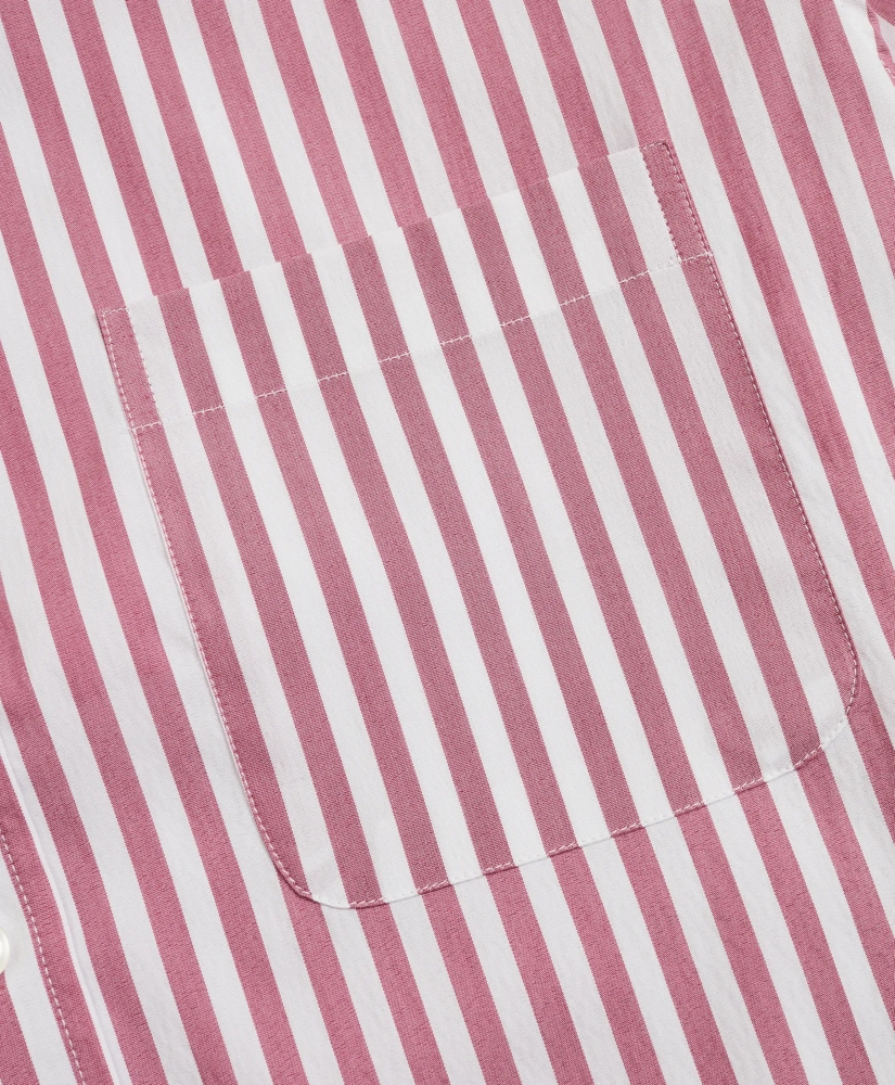 Milano Slim-Fit Sport Shirt, Brooks Brothers Stretch Performance Series with COOLMAX®, Stripe, image 3