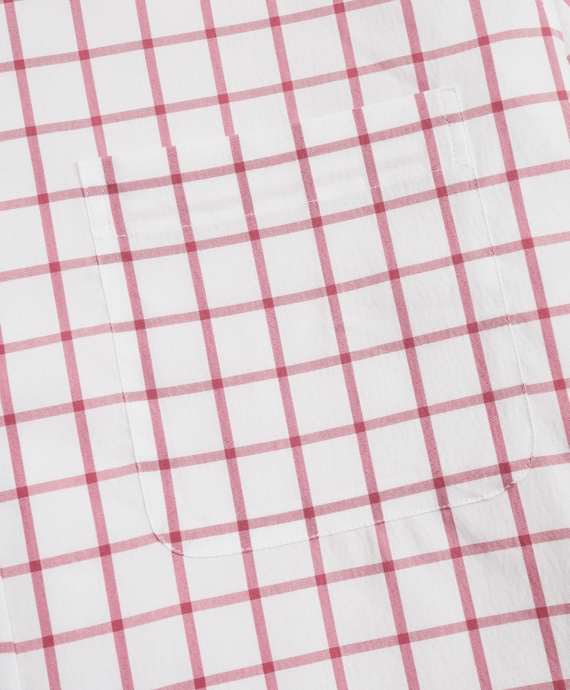 Milano Slim-Fit Sport Shirt, Brooks Brothers Stretch Performance Series with COOLMAX®, Windowpane, image 3