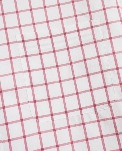 Milano Slim-Fit Sport Shirt, Brooks Brothers Stretch Performance Series with COOLMAX®, Windowpane, image 3