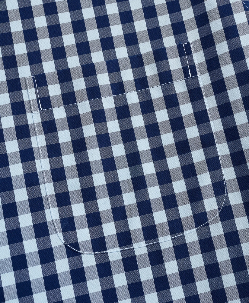 Stretch Regent Regular-Fit  Sport Shirt, Non-Iron Short-Sleeve Gingham, image 3