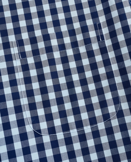 Stretch Regent Regular-Fit  Sport Shirt, Non-Iron Short-Sleeve Gingham, image 3