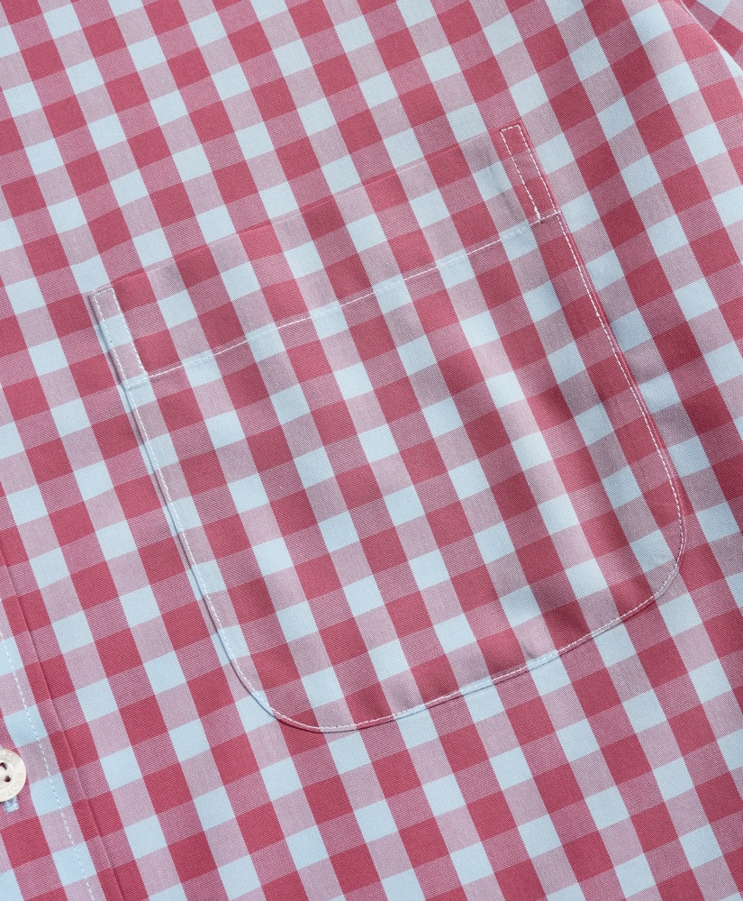 Stretch Regent Regular-Fit  Sport Shirt, Non-Iron Short-Sleeve Gingham, image 3