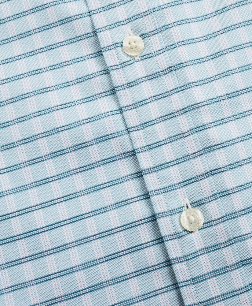 Stretch Regent Regular-Fit  Sport Shirt, Non-Iron Short-Sleeve Check, image 3