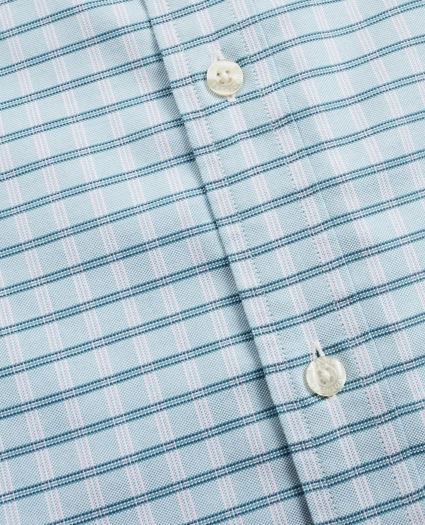Stretch Regent Regular-Fit  Sport Shirt, Non-Iron Short-Sleeve Check, image 3