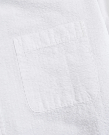 Regent Regular-Fit Sport Shirt, Garment-Dyed Seersucker, image 3