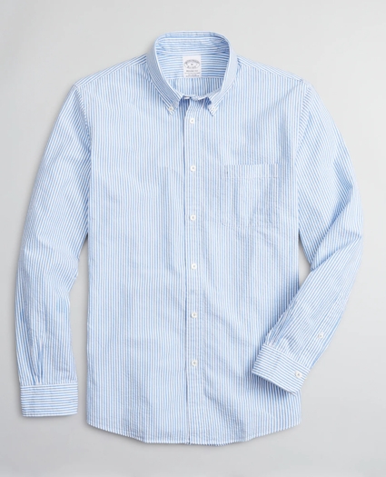 Regent Regular-Fit Sport Shirt, Seersucker Stripe, image 1