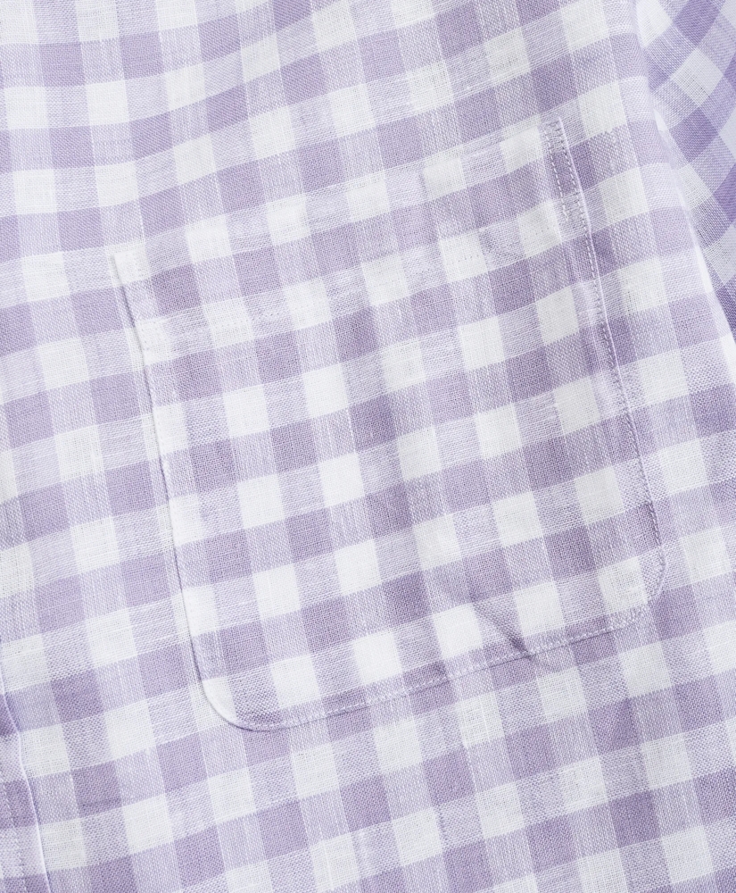 Regent Regular-Fit Sport Shirt, Irish Linen Gingham, image 3