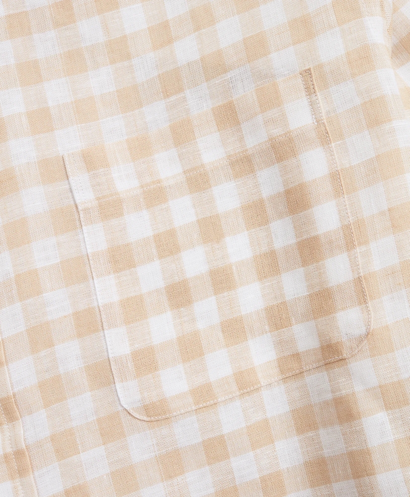 Regent Regular-Fit Sport Shirt, Irish Linen Gingham, image 3