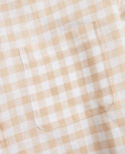 Regent Regular-Fit Sport Shirt, Irish Linen Gingham, image 3