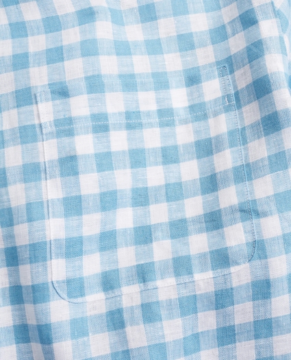 Regent Regular-Fit Sport Shirt, Irish Linen Gingham, image 3