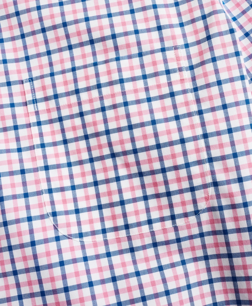 Stretch Milano Slim-Fit Sport Shirt, Non-Iron Windowpane, image 3