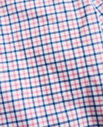 Stretch Milano Slim-Fit Sport Shirt, Non-Iron Windowpane, image 3