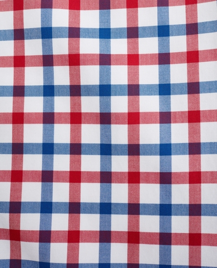 Stretch Milano Slim-Fit Sport Shirt, Non-Iron Large Windowpane, image 3