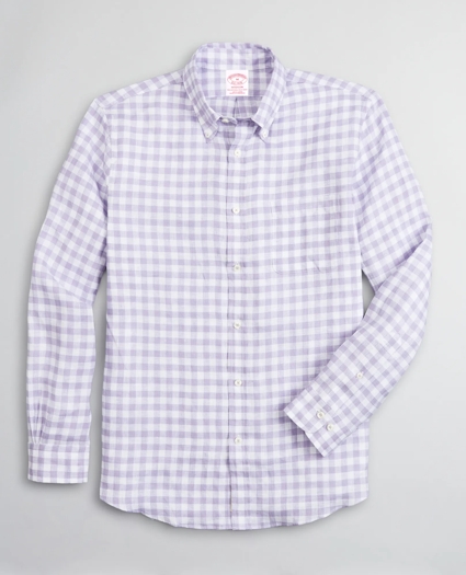 Madison Relaxed-Fit Sport Shirt, Irish Linen Gingham, image 1