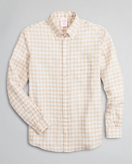 Madison Relaxed-Fit Sport Shirt, Irish Linen Gingham, image 1