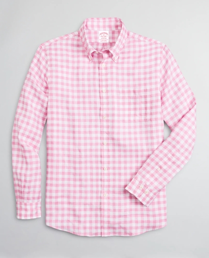 Madison Relaxed-Fit Sport Shirt, Irish Linen Gingham, image 1