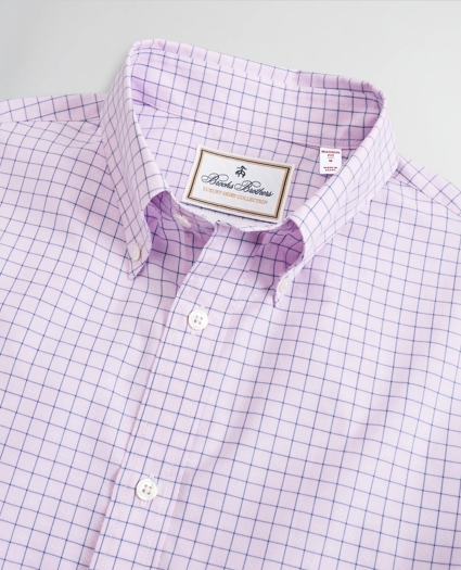 Luxury Collection Madison Relaxed-Fit Sport Shirt, Button-Down Collar Check, image 2