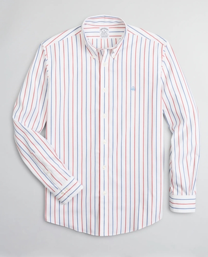 Stretch Regent Regular-Fit Sport Shirt, Non-Iron Stripe, image 1