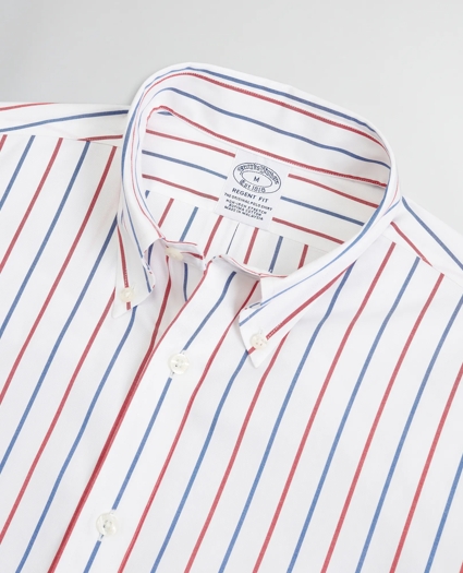 Stretch Regent Regular-Fit Sport Shirt, Non-Iron Stripe, image 2