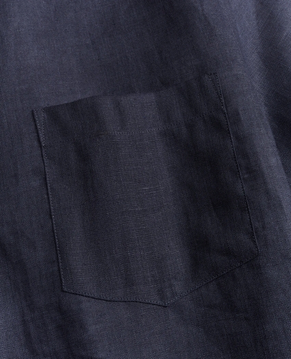 Regent Regular-Fit Sport  Shirt, Irish Linen Camp Collar Short-Sleeve, image 3