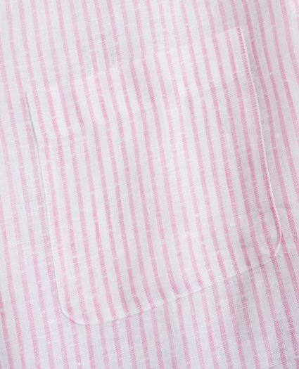 Madison Relaxed-Fit Sport Shirt, Irish Linen Dobby Stripe, image 3