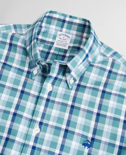 Stretch Regent Regular-Fit Sport Shirt, Non-Iron Ground Check, image 2