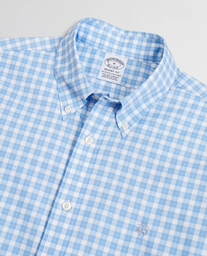Stretch Regent Regular-Fit Sport Shirt, Non-Iron Micro-Check, image 2