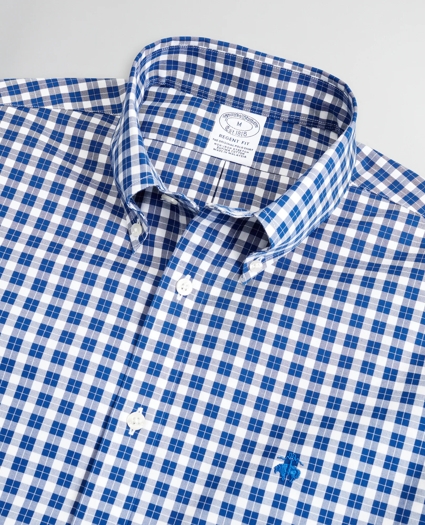 Stretch Regent Regular-Fit Sport Shirt, Non-Iron Micro-Check, image 2