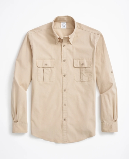 Regent Fit Sport Shirt, Cotton Poplin, image 1