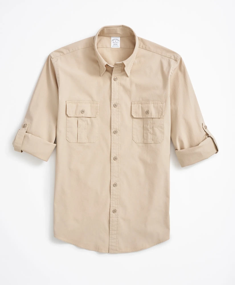 Regent Fit Sport Shirt, Cotton Poplin, image 3