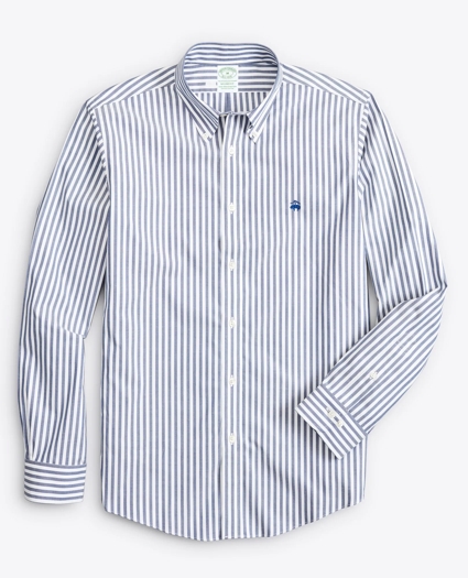 Stretch Milano Slim-Fit Sport Shirt, Non-Iron Bold Bengal Stripe, image 1