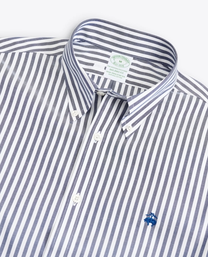 Stretch Milano Slim-Fit Sport Shirt, Non-Iron Bold Bengal Stripe, image 2