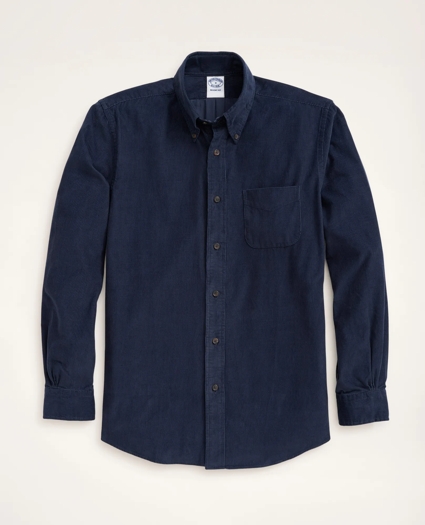 Regent Regular-Fit Sport Shirt, Button-Down Collar Pinwale Corduroy, image 1
