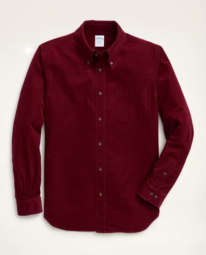 Regent Regular-Fit Sport Shirt, Button-Down Collar Pinwale Corduroy, image 1