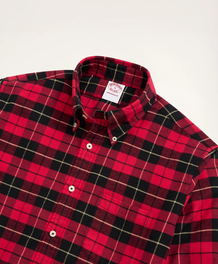 Red Madison Plaid Pocket Square