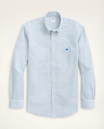 Regent Regular-Fit Sport Shirt, Non-Iron Oxford Windowpane, image 1